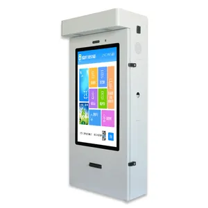 Duvara monte dokunmatik ekran kendi kendine sipariş sürücü sipariş sistemi self servis elektronik kiosk