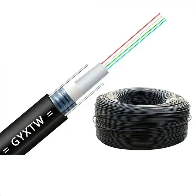 Factory Direct Supply Fiber Optic Cable Single Mode 4/6/8/12 Cores GYXTW Outdoor Fiber Optic Cable
