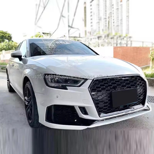 Nouvelle calandre avant Audi A3 17-19 8V S3 de haute qualité de la marque PNB, noire brillante avec trou pour ACC |   Garantie de 6 mois et expédition FedEx - Product Image 3