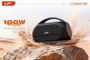 Enceinte portable Bluetooth puissante LP-Y100 100W pour extérieur, 8000mAh, stéréo, super basses, sans fil, 2.1, <span class=keywords><strong>radio</strong></span> <span class=keywords><strong>FM</strong></span>/<span class=keywords><strong>USB</strong></span>/EQ - Product Image 5