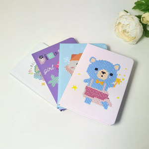 Gf xu hướng mới dễ thương động vật thiết kế DIY đầy màu sắc đặc biệt hình Pha Lê Kim Cương sơn bìa cứng giấy A6 Nhật Ký máy tính xách tay - Product Image 1