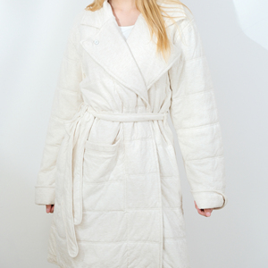 Lussuoso ed Elegante Accappatoio in Maglia di Cotone Jersey 100% a Maniche Lunghe, Tinta Unita, Caldo e Classico per Tutte le Stagioni - Product Image 3