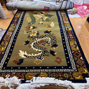 Super Cachemire Qualité Laine Tapis <span class=keywords><strong>Tibet</strong></span> Lavé Sculpté Franges Salon Népal Temple Hall Tapis - Product Image 5