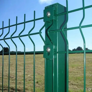 PVC Coated 3D Triangle Bend Welded <b>Wire</b> Fence V‑Bend Security <b>Mesh</b> Fencing for <b>Garden</b> Villa Outdoor Yard Protection - Product Image 1