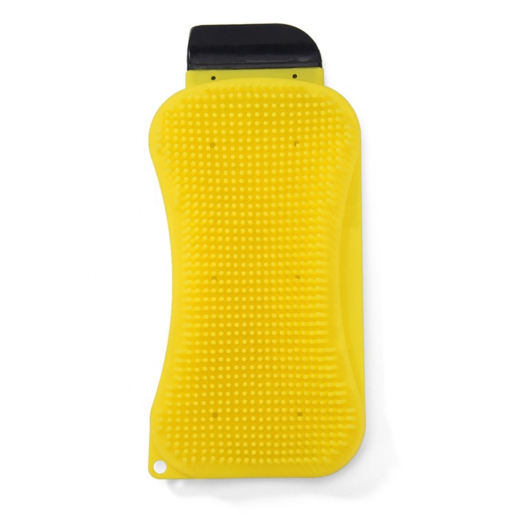 Пользовательская многофункциональная силиконовая губка 3 в 1, силиконовая Чистящая Щетка, кухонная силиконовая губка для мытья посуды