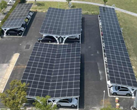 Système de carport solaire pour les zones de stationnement des entrepôts des parcs industriels avec structure en acier modulaire, surface anodisée, charge de vent 60M/S