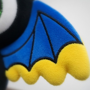 OEM ODM Bat Cat Plush Keychain Bag Pendant Low Moq Promotional Custom Soft Short-pile Plush Fabric Keyring <strong>Monster</strong> - Product Image 4