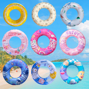 Nuovo Anello da Nuoto Gonfiabile OEM in PVC Trasparente con Paillettes, Pieghevole, Disponibile in Diversi Colori, Personalizzabile per Bambini - Product Image 4