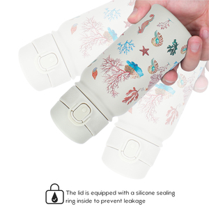 Custom Hot Selling Cartoon Kids <b>Double</b> <b>Wall</b> Carry Hoop Leak-proof 3d Printing Children Stainless Steel - Product Image 4