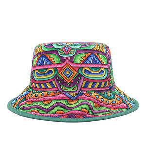 Sombrero de Pescador Personalizado con Estampado de Estilo Mágico Retro, Impermeable, Unisex, Colorido, con Parche Bordado - Product Image 4