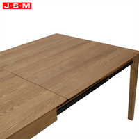 Table à manger rectangulaire en bois de luxe, très vendue, facile à nettoyer, 6-8 places, design extensible et sécurisé