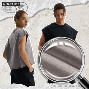 Hombres Boxy recortado de secado rápido de algodón acanalado Logotipo de impresión personalizada verano camiseta sin mangas camisetas deporte gimnasio chaleco camiseta sin mangas hombres - Product Image 2