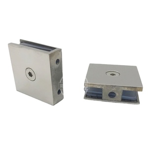 Phần cứng phòng tắm 2 lỗ 0 độ Glass sửa chữa Clip rắn thép không gỉ Glass chủ nối Clip - Product Image 1