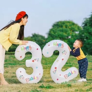 HLC Palloncini in Foil con Numeri da 0 a 9, 32 Pollici, per Compleanni, Matrimoni e San Valentino - Product Image 4