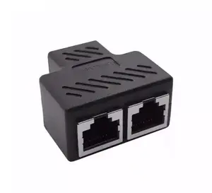 Ethernet Cable Adapter RJ45 Lan Cable Extender Splitter 1 to 2 Ways RJ 45 interface Splitter Ethernet cable Socket Adapter