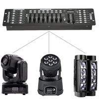 Petite Console DMX Professionnelle 192 Canaux pour Projecteurs LED, Contrôleur de Gradation DMX512 pour Scène