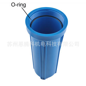 Botella de filtro individual azul de 10 pulgadas, prefiltro de plástico para accesorio de purificador de agua doméstico - Product Image 2