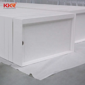 KKR Modern Luxury Rectangle Shape Slope Design Factory Wholesale White <strong>Shower</strong> Tray Solid Surface Resin <strong>Shower</strong> Tray Pan <strong>Plate</strong> - Product Image 2