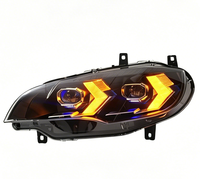 Conjunto de Faros Delanteros para Modelo E71 X6 2008-2014 - Modelo Antiguo a Modelo Nuevo - Luces de Circulación Diurna LED de 12 V y 6000 K