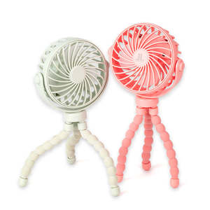 Ventilador Portátil Mini USB Recargable con Clip Flexible Tipo Pulpo <span class=keywords><strong>para</strong></span> Cochecito de Bebé, Pequeño y Refrescante - Product Image 3