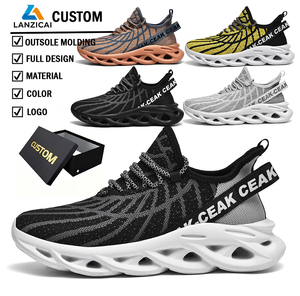 أحذية رياضية رجالية كبيرة الحجم مصنوعة بتقنية الحياكة الشبكية، مقاس أمريكي 14 وأوروبي 50، للمشي في الهواء الطلق والجري، أحذية رياضية رجالية مخصصة - Product Image 1
