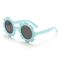 Gafas de Sol Polarizadas para Bebés con Diseño de Flores, Correa Ajustable, Lentes de PC, Marco de Plástico, para Recién Nacidos, Niños y Niñas