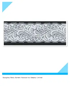 Multi color elastic narrow jacquard border discount trims lace for lingerie/Apparel