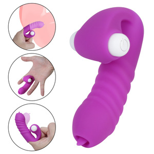 2025 <strong>Best</strong> Sell Adult Tongue Licking Vibration <strong>Sex</strong> Fun Finger Set Couple Flirting Products Female Masturbator <strong>Sex</strong> Toys - Product Image 2