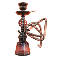 Chicha Narguilé de Luxe en Alliage d'Aluminium Haute Qualité, Chicha en Verre Haut de Gamme, Narguilé Fantaisie pour Magasin Spécialisé
