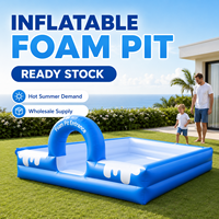 Pits de mousse gonflables personnalisés, résistants à l'eau, avec arches d'entrée, adaptés aux locations de fêtes et à un usage domestique