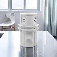 Toma de corriente eléctrica universal oculta con ojal de escritorio con Usb para muebles, fábrica al por mayor