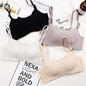 Ensemble soutien-gorge de sport et culotte sans couture, sans armatures, push-up, respirant, à couvrance totale pour femme - Product Image 2