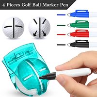 Vente en gros, nouveau design, accepter des accessoires de golf personnalisés, outil d'alignement de marqueur de ligne de balle divot