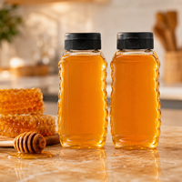Bouteille distributrice inversée en plastique de qualité alimentaire pour ketchup, sauce, miel, sirop, confiture – Vente en gros