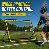 Filet de rebond pliable pour le lacrosse avec logo personnalisé, équipement d'entraînement sportif pour les commandes en gros OEM
