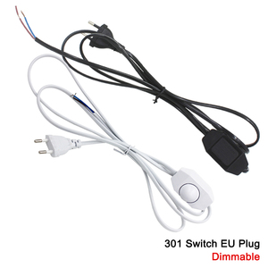 303/304/317/301 <span class=keywords><strong>Led</strong></span> Bàn ánh sáng luminary USA Đôi Nút chuyển đổi EU cắm dây dòng cáp Dimmer dây điện làm bằng nhựa - Product Image 2