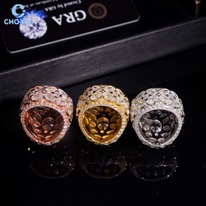Nuevo Diseño de Joyería para Hombre, Anillo de Plata de Ley 925 con Diamantes Moissanite VVS, Anillo de Dedo Estilo Hip Hop con Incrustaciones de Moissanite - Product Image 2