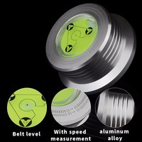 Estabilizador Universal para Tocadiscos de Vinilo LP de 60Hz con Nivel, Abrazadera de Peso de Aleación de Aluminio para Reproductor de Música