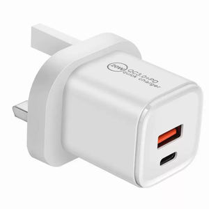 Adaptador de Carga Rápida Compacto de 20 W, Cargador USB-C y USB-A PD, Certificado CE, Ecológico, para Viajes y Oficina - Product Image 5