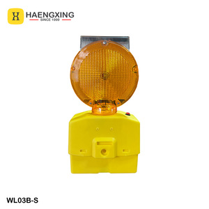 ไฟกระพริบสีเหลืองอำพัน2 LED สวิตช์ภายนอกชาร์จไฟได้ไฟกระพริบพลังงานแสงอาทิตย์ - Product Image 1