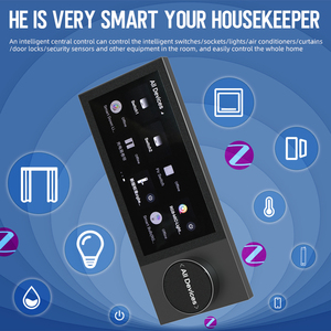 DUOMEI Panneau de contrôle pour maison intelligente en aluminium de 6/10 pouces <span class=keywords><strong>Tuya</strong></span> Central Music Play Relais 2 gangs Haut-parleurs 2 voies Alexa Multi-Functional - Product Image 3