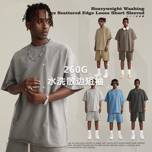 High Quality Vintage Acid Washed Heavyweight Tshirt Custom Blank Oversized <b>t</b> <b>Shirt</b> 220Gram Washed Cotton Unisex <b>T</b>-<b>shirt</b> - Product Image 3