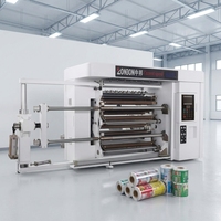 Machine de découpe et de rembobinage multifonctionnelle rouleau à rouleau pour papier d'étiquettes et film plastique