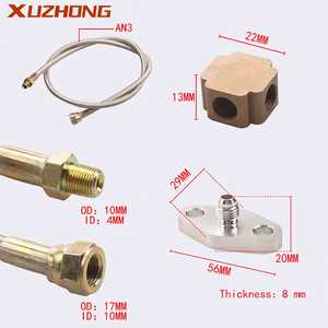 Kit de tuyaux de retour et de vidange d'huile turbo 10AN, ensemble de réparation de turbo pour T3 T4 T04E T70 T60 <span class=keywords><strong>T61</strong></span> - Product Image 2