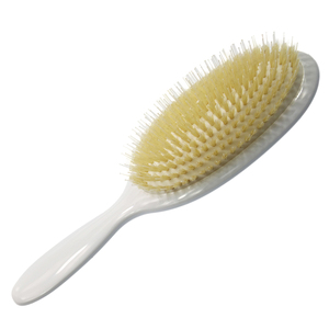 White Body Boar Bristle Hairbrush White Rubber Air Cushion <strong>Smoothing</strong> Paddle Hair Extension <strong>Brush</strong> - Product Image 5