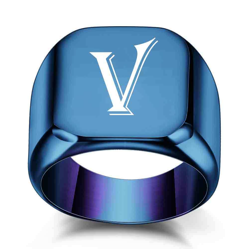 V azul