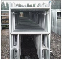 Torre de andamio de acero galvanizado Q235 pintado de alta resistencia con marco en H para venta en China