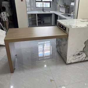 Elegant Island Dining Table and Comfortable Bar <b>Cabinets</b> for Home Entertainment - Product Image 3