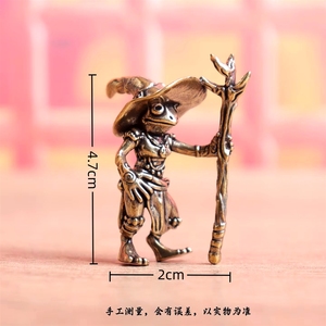 Statue unique de crapaud en laiton - Ornement de bureau électroplaqué pour collection d'art et décoration intérieure - Product Image 1