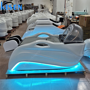 Fauteuil de lavage électrique KISEN pour salon de coiffure, avec dossier et repose-jambes réglables, fonction massage, pour barbier professionnel, institut de beauté et spa. - Product Image 3